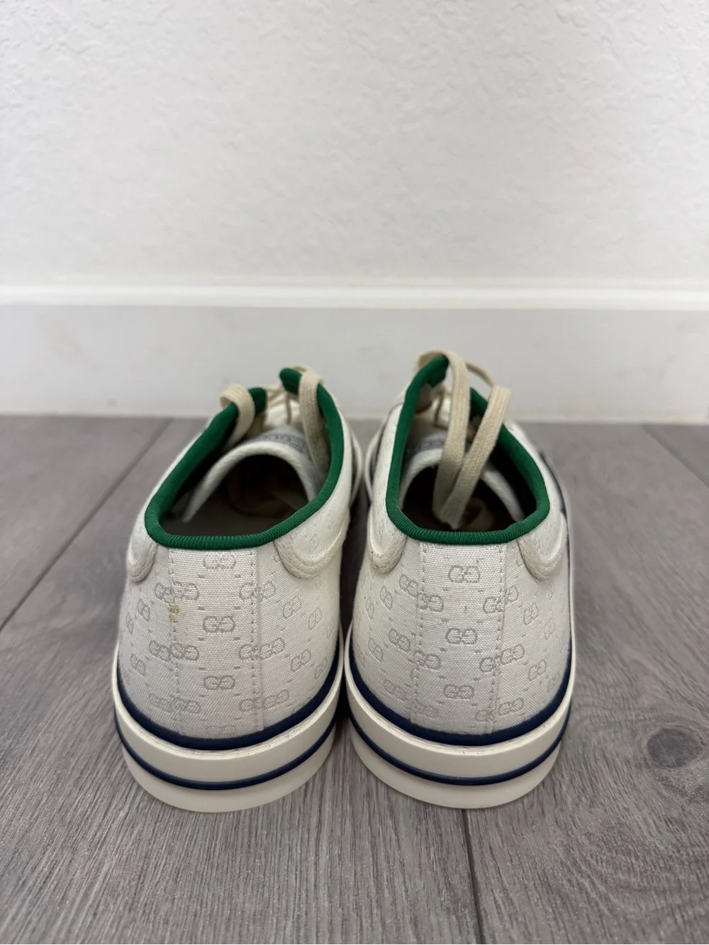 GUCCI Tennis 1977 'White Mini GG' MEN SIZE 13